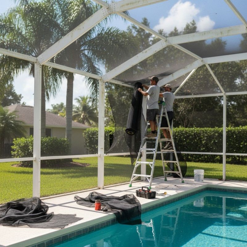 Local Pool Enclosure Installation pros at work